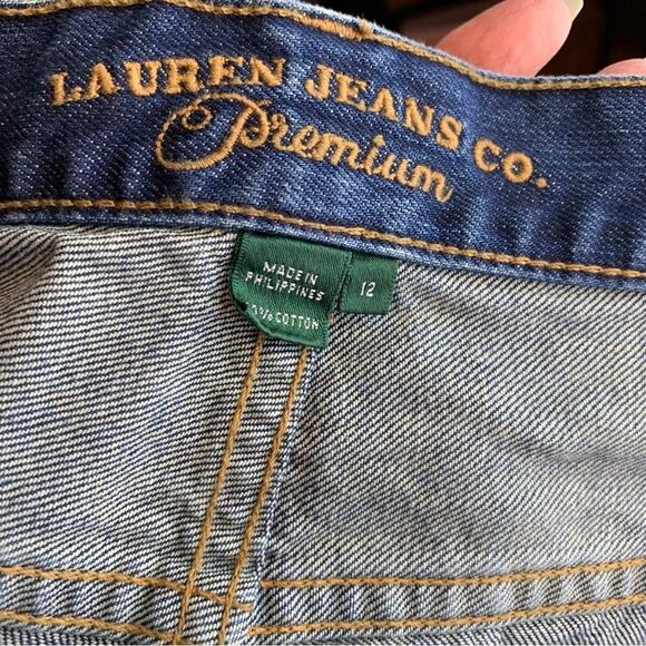 Lauren Ralph Lauren Womens Premium High Rise Flared Jeans Sz 16 Coastal Cowgirl - Picture 5 of 5